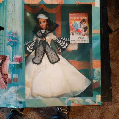 1994 Barbie as Scarlett O’Hara - Black & White Dress (1 of 2)