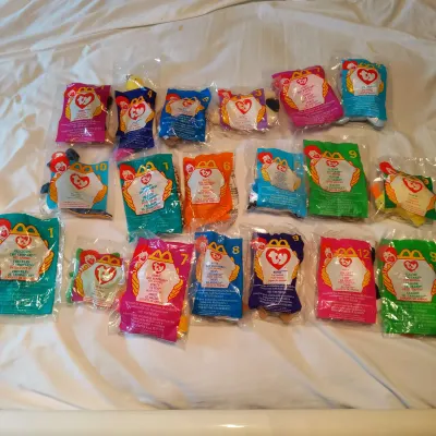 Lot of 38 McDonald’s TY Teenie Beanie Babies – Unopened Packages