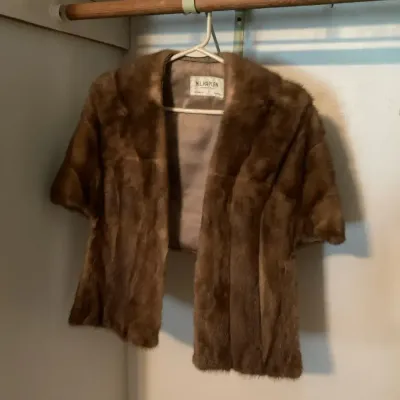 Vintage N. Lappin Brown Mink Fur Stole