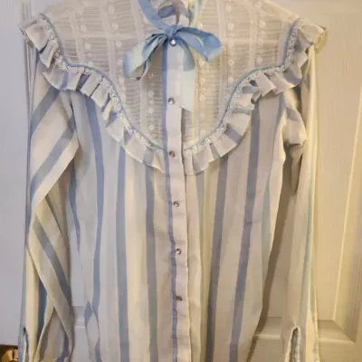 Vintage Miss Rodeo America Western Costume Blouse – Size 13/14
