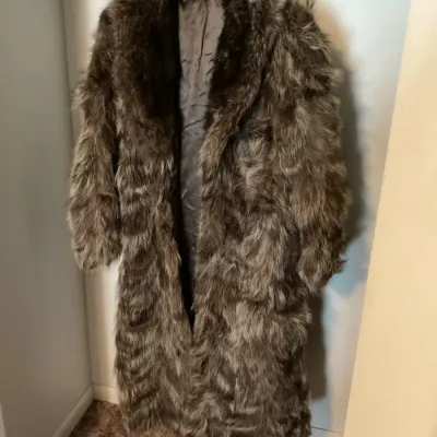 Genuine Raccoon Fur Coat 