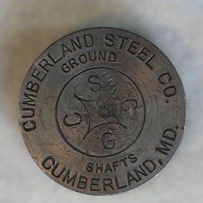 Sale Photo Thumbnail #154: Cumberland Steel Co Ground Shafts Cumberland MD Paperweight