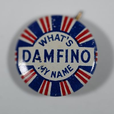Sale Photo Thumbnail #310: What's DAMFINO My Name Pinback