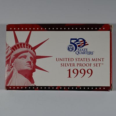 Sale Photo Thumbnail #3: US Mint Silver Proof Set 1999