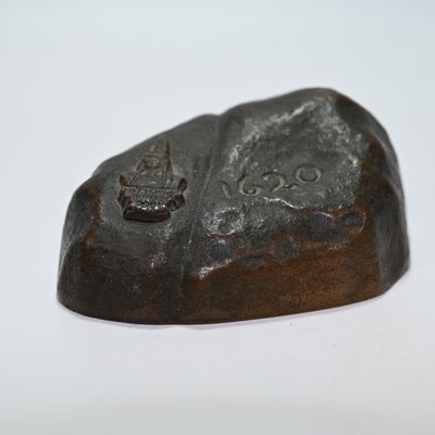Sale Photo Thumbnail #175: National Shawmut Bank of Boston Plymouth Rock Paperweight