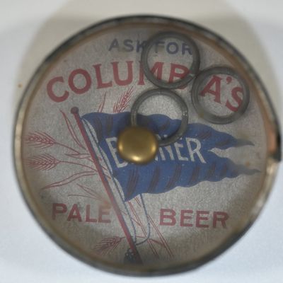 Sale Photo Thumbnail #81: Columbia Banner Pale Beer Dexterity Puzzle Mirror St Louis
