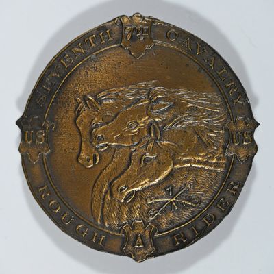 Sale Photo Thumbnail #355: US Seventh Cavalry Rough Rider Belt Buckle Circa 1970s