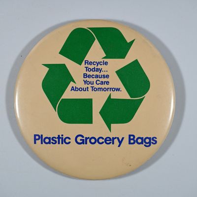 Sale Photo Thumbnail #281: Plastic Grocery Bags Recycling Pin
