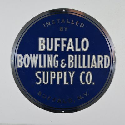 Sale Photo Thumbnail #17: Buffalo Bowling & Billiard Supply Co Sign