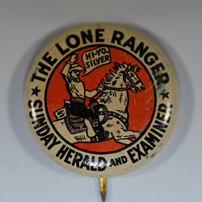 Sale Photo Thumbnail #265: Lone Ranger Sunday Herald and Examiner Pin Pinback