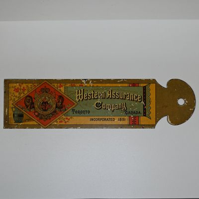 Sale Photo Thumbnail #60: Western Assurance Company Ledger Marker