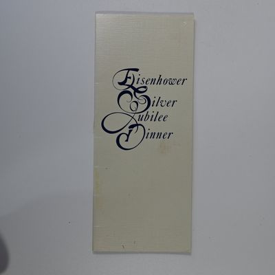 Sale Photo Thumbnail #323: Eisenhower - President Eisenhower Silver Jubilee Dinner Ticket April 6, 1978