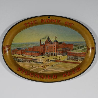 Sale Photo Thumbnail #117: Stegmaier Beer Factory Scene Tip Tray