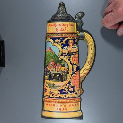 Sale Photo Thumbnail #72: Blatz 1934 World's Fair Old Heidelberg Souvenir Beer Stein