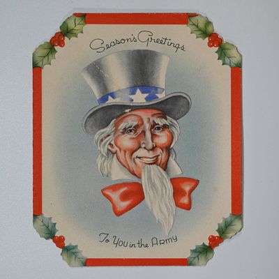 Sale Photo Thumbnail #324: Christmas - Season's Greetings To You in the Army Christmas Card