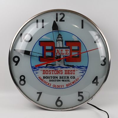 Sale Photo Thumbnail #74: Boston Beer BB Ale America's Oldest Brewery Telechron Illuminated Clock