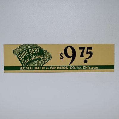 Sale Photo Thumbnail #14: Acme Bed Chicago Sure Rest Bed Spring Tin Tacker