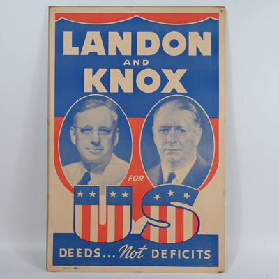 Sale Photo Thumbnail #332: Landon and Knox Jugate Poster