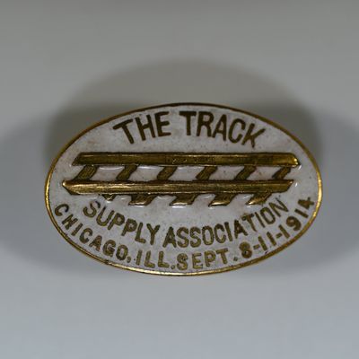 Sale Photo Thumbnail #300: Track Supply Association Button Pin