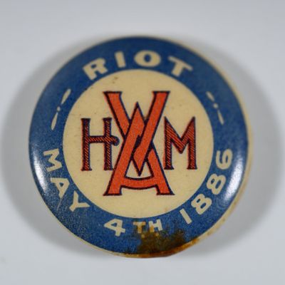 Sale Photo Thumbnail #328: Haymarket Riot Chicago May 4 1886 Pin