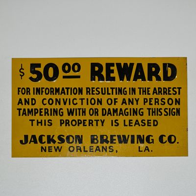 Sale Photo Thumbnail #97: Jackson Brewing Co New Orleans Property Warning Sign