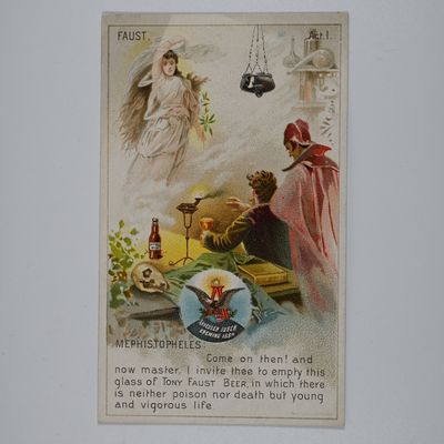 Sale Photo Thumbnail #67: Anheuser Busch Brewing Association Faust Mephistopheles Card