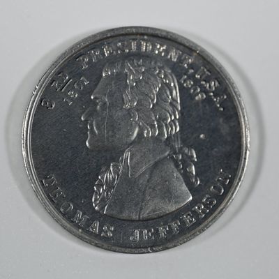 Sale Photo Thumbnail #331: Jefferson - Thomas Jefferson - 3rd President U.S.A. 1801 - 1809 Token