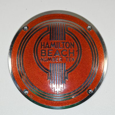 Sale Photo Thumbnail #33: Hamilton Beach Number Ten Machine Plate
