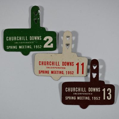 Sale Photo Thumbnail #227: Churchill Downs Spring Meeting 1952 - Lot of 3