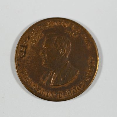 Sale Photo Thumbnail #346: Roosevelt - Franklin D Roosevelt Token - 32nd President of U.S.A.  1933 - 1945