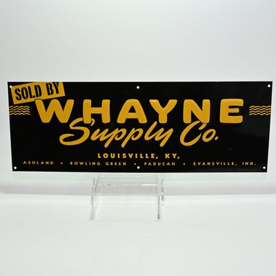 Sale Photo Thumbnail #61: Whayne Supply Co Caterpillar Dealer Embossed Tin Sign