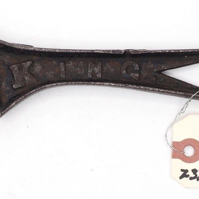 Sale Photo Thumbnail #237: 8.5''L King adj. loop handle buggy wrench, RARE!