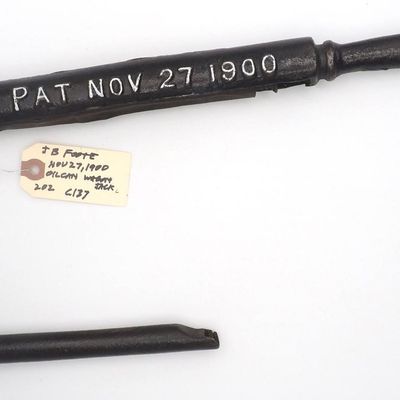 Sale Photo Thumbnail #202: 23''L J.B. Foote oil can wagon jack wrench