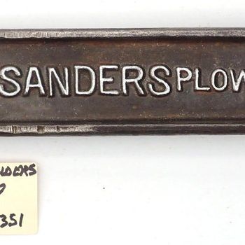 Sale Photo Thumbnail #583: 19''L "Newell Sanders Plow Co A260"