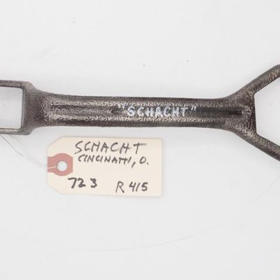 Sale Photo Thumbnail #722: 8.5''L "Schacht", very RARE auto wrench!