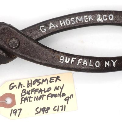 Sale Photo Thumbnail #197: 9''L "GA Hosmer & Co Buffalo NY Pat Apld For"
