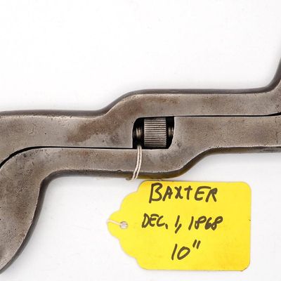 Sale Photo Thumbnail #523: 10''L "W Baxter Pat'd Dec 1 1868"