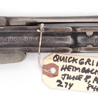 Sale Photo Thumbnail #274: 10''L "Quick Grip Wrench Co. Deluth Minn"