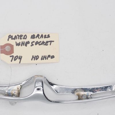 Sale Photo Thumbnail #703: 6''L Nickel-plated brass whip socket