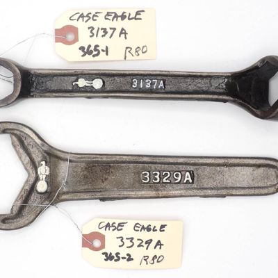Sale Photo Thumbnail #365: (2) Case Threshing wrenches with Case eagle