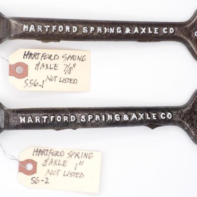 Sale Photo Thumbnail #56: (2) Hartford Spring & Axle Co. Wrenches