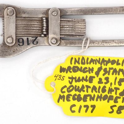 Sale Photo Thumbnail #435: "The Indpls Wrch Co Pat Appl'd For"