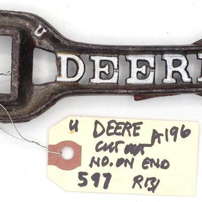 Sale Photo Thumbnail #597: 8''L "Deere" cut-out wrench