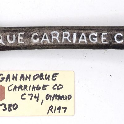 Sale Photo Thumbnail #380: 9''L "Gananoque Carriage Co"