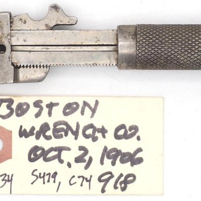 Sale Photo Thumbnail #634: 6.25''L Boston Wrench Co. Boston Mass.