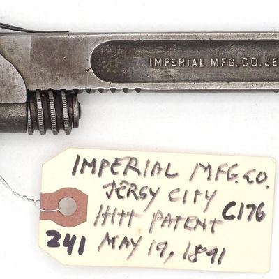 Sale Photo Thumbnail #241: 8''L "Imperial Mfg Co Jersey City, NY"