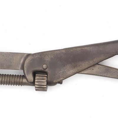 Sale Photo Thumbnail #173: Wright (unmarked) pipe and nut wrench