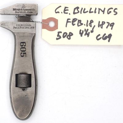 Sale Photo Thumbnail #508: 4.25''L "Billings & Spencer Co, Hartford Conn"