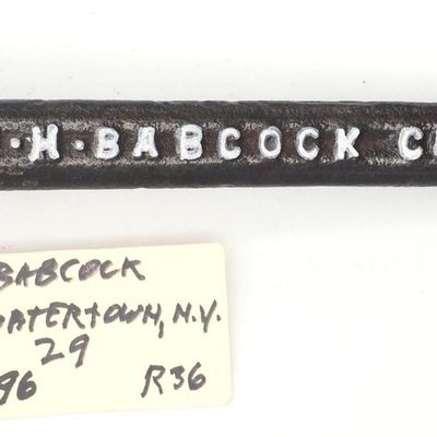 Sale Photo Thumbnail #396: 9.75''L "H.H. Babcock Co 29"