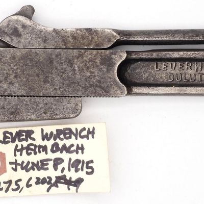 Sale Photo Thumbnail #275: 8''L "Lever Wrench Co. Deluth Minn"